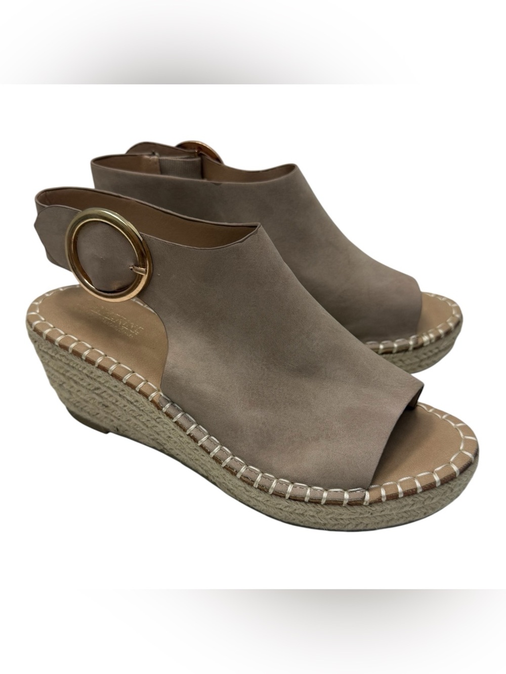 Catherine Malandrino Cirkly
Suede Slingback Espadrille
Wedge Sandals size 8